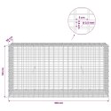 GABION Z DRUTU 3,5 MM I SIATKĄ 5X2,5 CM 100X30X50 CM
