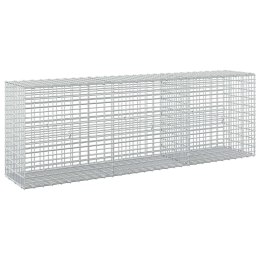 GABION Z DRUTU 3,5 MM I SIATKĄ 5X2,5 CM 150X30X50 CM