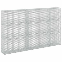 GABION Z DRUTU 3,5 MM I SIATKĄ 5X2,5 CM 250X30X150 CM