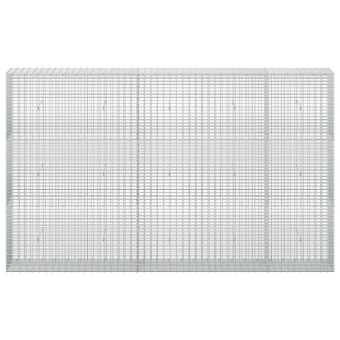 GABION Z DRUTU 3,5 MM I SIATKĄ 5X2,5 CM 250X30X150 CM