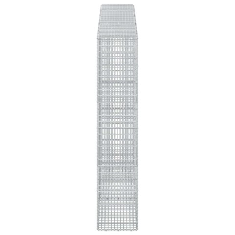 GABION Z DRUTU 3,5 MM I SIATKĄ 5X2,5 CM 250X30X150 CM