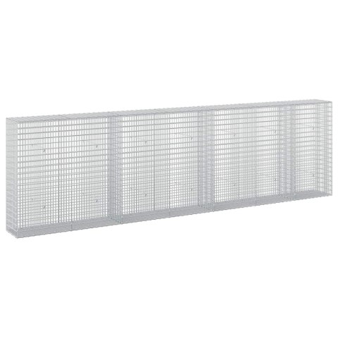 GABION Z DRUTU 3,5 MM I SIATKĄ 5X2,5 CM 350X30X100 CM