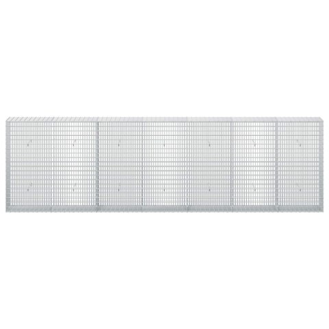 GABION Z DRUTU 3,5 MM I SIATKĄ 5X2,5 CM 350X30X100 CM