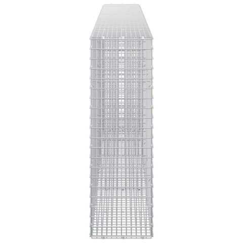 GABION Z DRUTU 3,5 MM I SIATKĄ 5X2,5 CM 350X30X100 CM