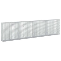 GABION Z DRUTU 3,5 MM I SIATKĄ 5X2,5 CM 400X30X100 CM