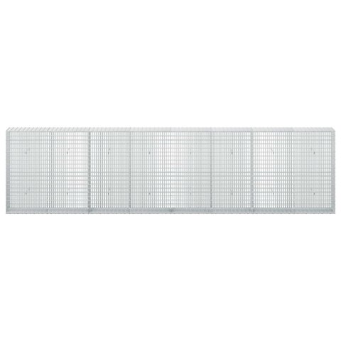 GABION Z DRUTU 3,5 MM I SIATKĄ 5X2,5 CM 400X30X100 CM