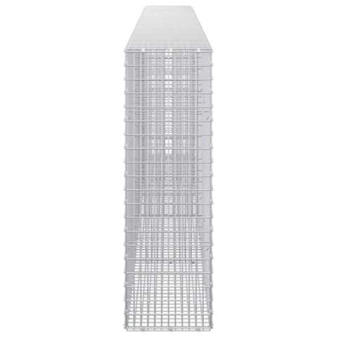 GABION Z DRUTU 3,5 MM I SIATKĄ 5X2,5 CM 400X30X100 CM