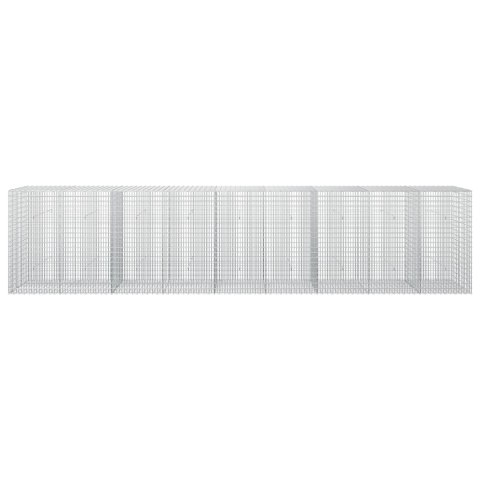 GABION Z DRUTU 3,5 MM I SIATKĄ 5X2,5 CM 450X30X100 CM