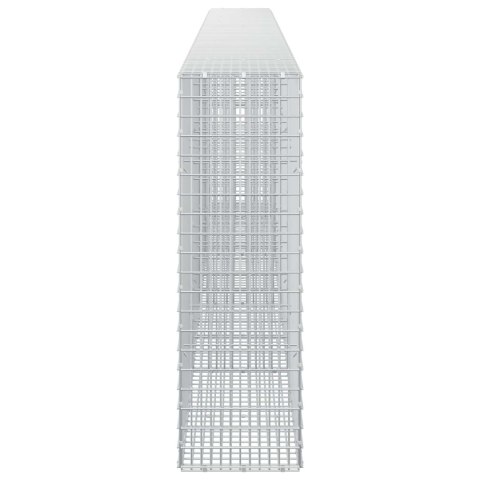 GABION Z DRUTU 3,5 MM I SIATKĄ 5X2,5 CM 450X30X100 CM