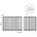 GABION Z DRUTU 3,5 MM I SIATKĄ 5X2,5 CM 450X30X100 CM