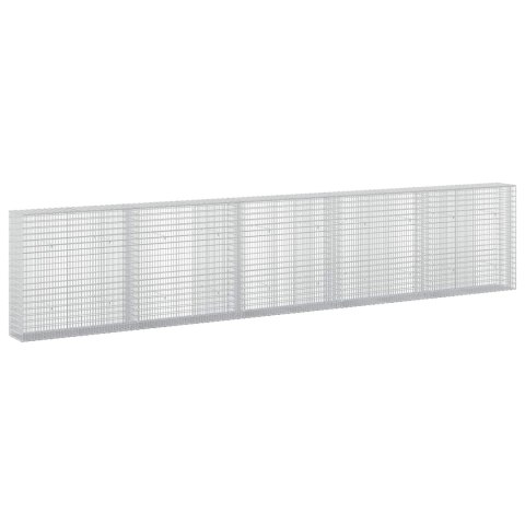 GABION Z DRUTU 3,5 MM I SIATKĄ 5X2,5 CM 500X30X100 CM