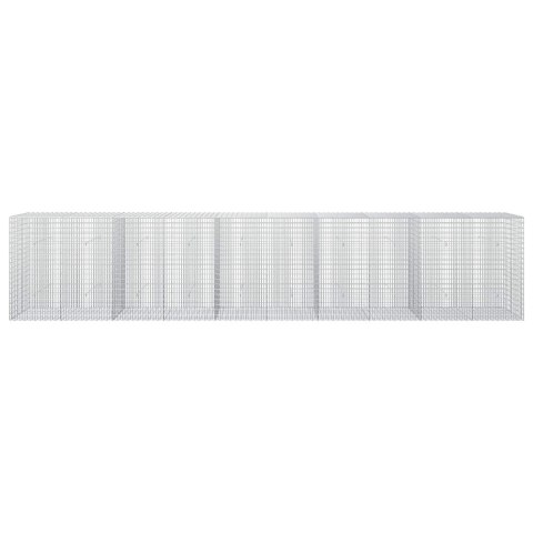 GABION Z DRUTU 3,5 MM I SIATKĄ 5X2,5 CM 500X30X100 CM