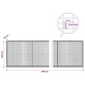 GABION Z DRUTU 3,5 MM I SIATKĄ 5X2,5 CM 500X30X100 CM