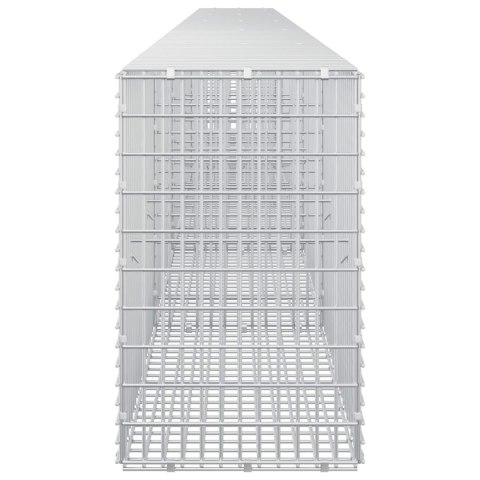 GABION Z DRUTU 3,5 MM I SIATKĄ 5X2,5 CM 550X30X50 CM