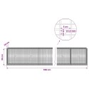 GABION Z DRUTU 3,5 MM I SIATKĄ 5X2,5 CM 550X30X50 CM