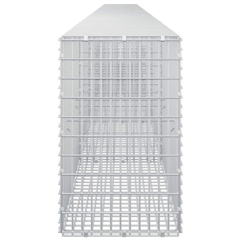 GABION Z DRUTU 3,5 MM I SIATKĄ 5X2,5 CM 600X30X50 CM