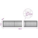 GABION Z DRUTU 3,5 MM I SIATKĄ 5X2,5 CM 600X30X50 CM