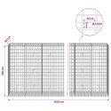 GABION Z DRUTU 5 MM I SIATKĄ 5X10 CM 1100X50X150 CM