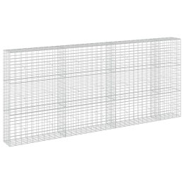 GABION Z DRUTU 5 MM I SIATKĄ 5X10 CM 350X30X150 CM