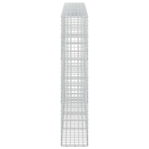 GABION Z DRUTU 5 MM I SIATKĄ 5X10 CM 350X30X150 CM