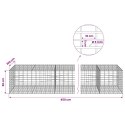 GABION Z DRUTU 5 MM I SIATKĄ 5X10 CM 450X100X50 CM