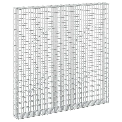 GABION Z DRUTU 5 MM I SIATKĄ 5X2,5 CM 100X10X100 CM