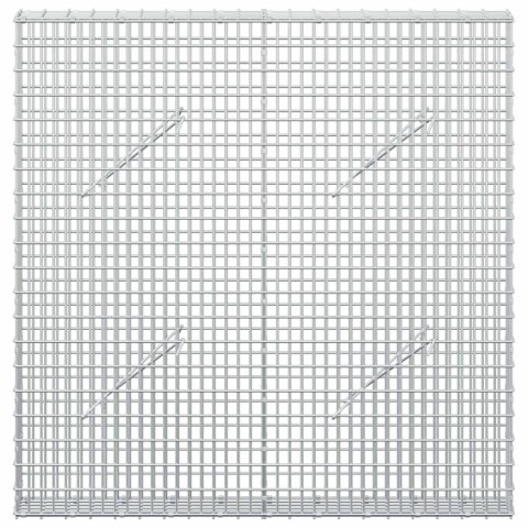 GABION Z DRUTU 5 MM I SIATKĄ 5X2,5 CM 100X10X100 CM