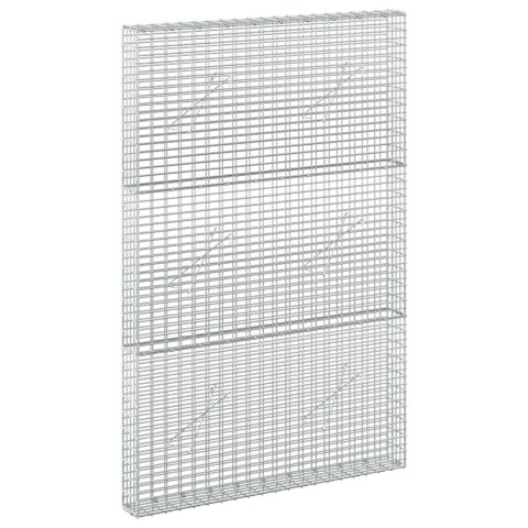 GABION Z DRUTU 5 MM I SIATKĄ 5X2,5 CM 100X10X150 CM