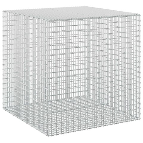 GABION Z DRUTU 5 MM I SIATKĄ 5X2,5 CM 100X100X100 CM