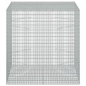 GABION Z DRUTU 5 MM I SIATKĄ 5X2,5 CM 100X100X100 CM