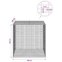 GABION Z DRUTU 5 MM I SIATKĄ 5X2,5 CM 100X100X100 CM