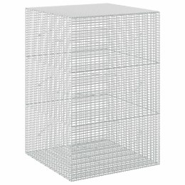 GABION Z DRUTU 5 MM I SIATKĄ 5X2,5 CM 100X100X150 CM