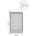 GABION Z DRUTU 5 MM I SIATKĄ 5X2,5 CM 100X100X150 CM