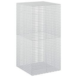 GABION Z DRUTU 5 MM I SIATKĄ 5X2,5 CM 100X100X200 CM