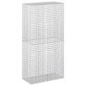 GABION Z DRUTU 5 MM I SIATKĄ 5X2,5 CM 100X50X200 CM