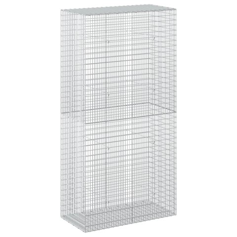 GABION Z DRUTU 5 MM I SIATKĄ 5X2,5 CM 100X50X200 CM