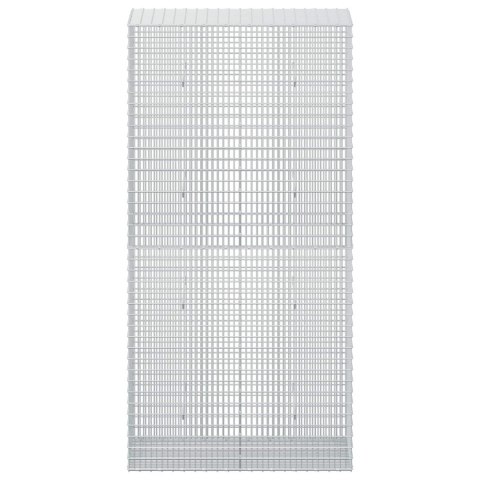 GABION Z DRUTU 5 MM I SIATKĄ 5X2,5 CM 100X50X200 CM