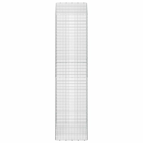 GABION Z DRUTU 5 MM I SIATKĄ 5X2,5 CM 100X50X200 CM