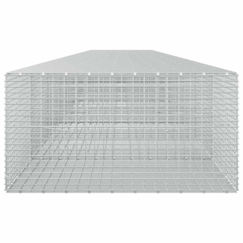 GABION Z DRUTU 5 MM I SIATKĄ 5X2,5 CM 1000X100X50 CM