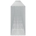 GABION Z DRUTU 5 MM I SIATKĄ 5X2,5 CM 1000X50X100 CM