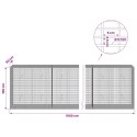 GABION Z DRUTU 5 MM I SIATKĄ 5X2,5 CM 1000X50X100 CM