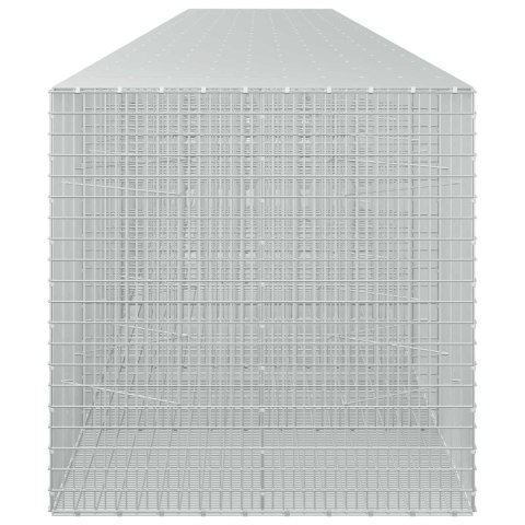 GABION Z DRUTU 5 MM I SIATKĄ 5X2,5 CM 1050X100X100 CM