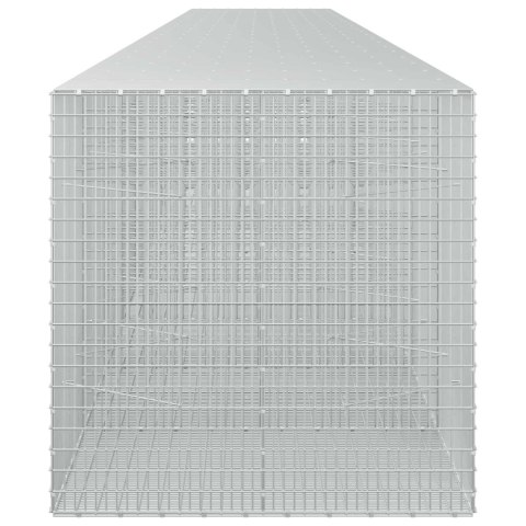 GABION Z DRUTU 5 MM I SIATKĄ 5X2,5 CM 1100X100X100 CM