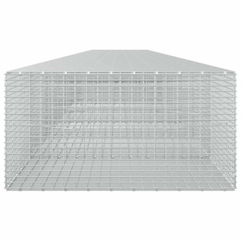 GABION Z DRUTU 5 MM I SIATKĄ 5X2,5 CM 1100X100X50 CM