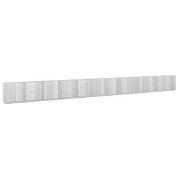 GABION Z DRUTU 5 MM I SIATKĄ 5X2,5 CM 1150X50X100 CM