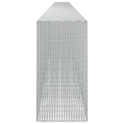 GABION Z DRUTU 5 MM I SIATKĄ 5X2,5 CM 1150X50X100 CM