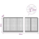GABION Z DRUTU 5 MM I SIATKĄ 5X2,5 CM 1150X50X100 CM