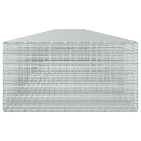 GABION Z DRUTU 5 MM I SIATKĄ 5X2,5 CM 1200X100X50 CM
