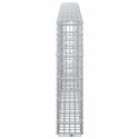 GABION Z DRUTU 5 MM I SIATKĄ 5X2,5 CM 150X10X50 CM