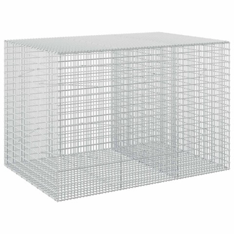 GABION Z DRUTU 5 MM I SIATKĄ 5X2,5 CM 150X100X100 CM